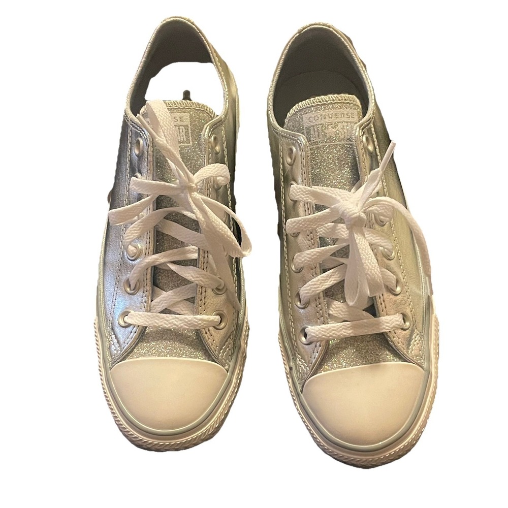 Converse OX Low Top Womens 8 Metallic Granite Glitter Sneaker Shoe